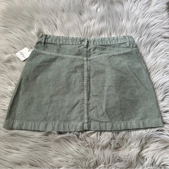 FREE PEOPLE Ray Corduroy Mini Skirt Size 12 NWT - Picture 5 of 7